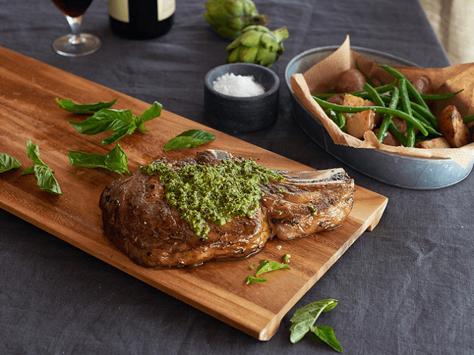 Three Bridges Pesto Grilled Steak